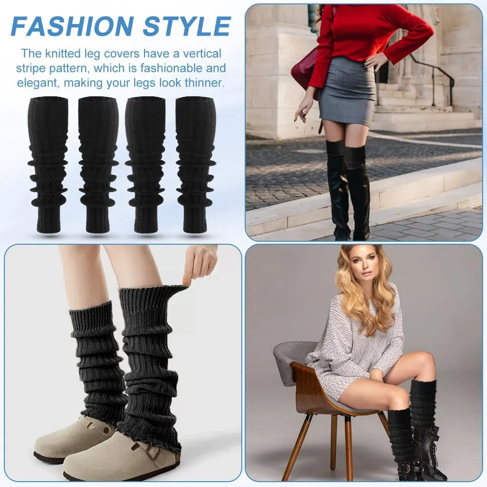 2 Pairs Y2K Long Ballet Leg Warmers for 80s Party Dance Sports