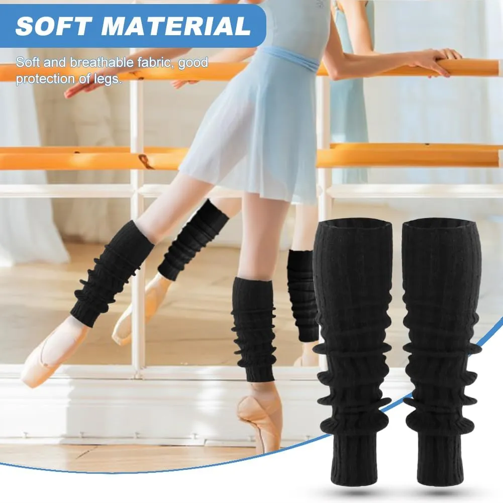 2 Pairs Y2K Long Ballet Leg Warmers for 80s Party Dance Sports