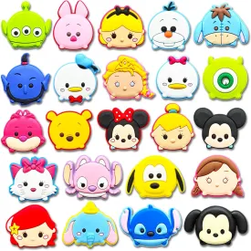 23Pcs Cute Cartoon Shoe Charms for Clog Sandals