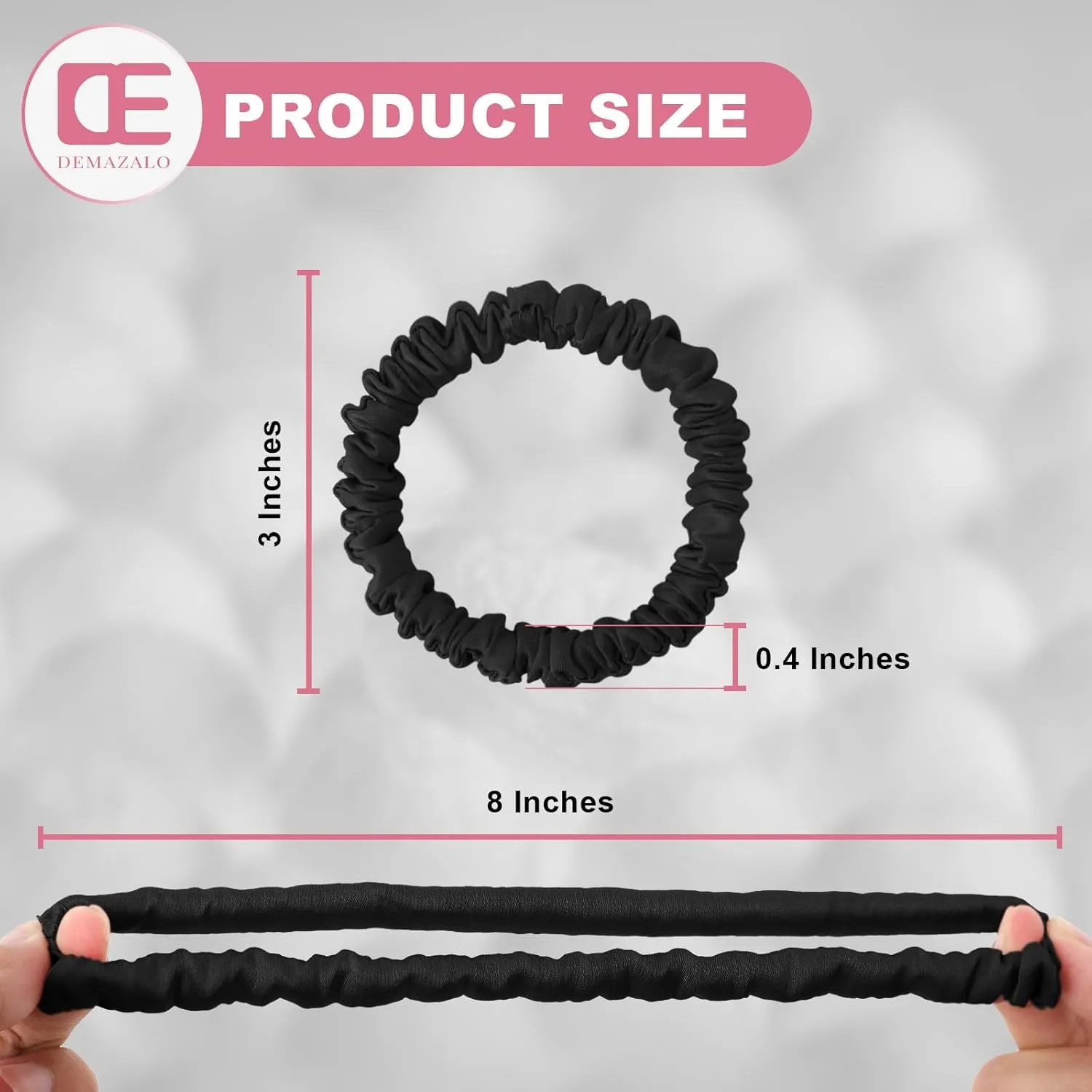 6Pcs Silk Hair Ties Small 22 Momme 100% Pure Mulberry Silk Scrunchies for Women Girls Thin Skinny Hair Sleep Scrunchies No Damage(Color 05)