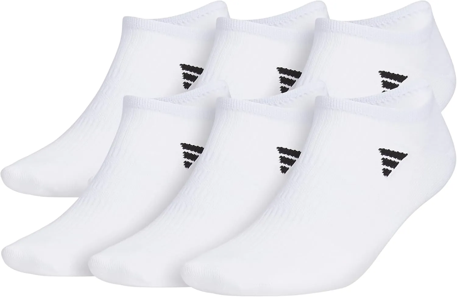 adidas Men's Superlite No Show Socks, Arch Compression Socks For Men, Athletic, Durabable, Lightweight and Breathable, 6-Pack