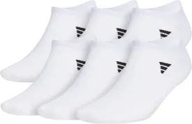 adidas Men's Superlite No Show Socks, Arch Compression Socks For Men, Athletic, Durabable, Lightweight and Breathable, 6-Pack