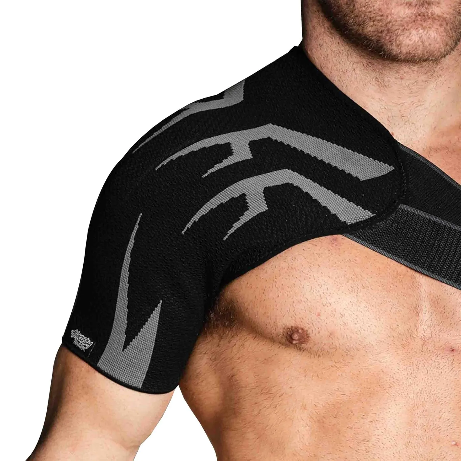 Anaconda Fightwear Shoulder Brace (Medium) -Rotator Cuff Compression Support with Gel Pad for Shock Absorption & Joint Health -Adjustable Fit for Left/Right Shoulder -Ideal for Athletes, Men and Women
