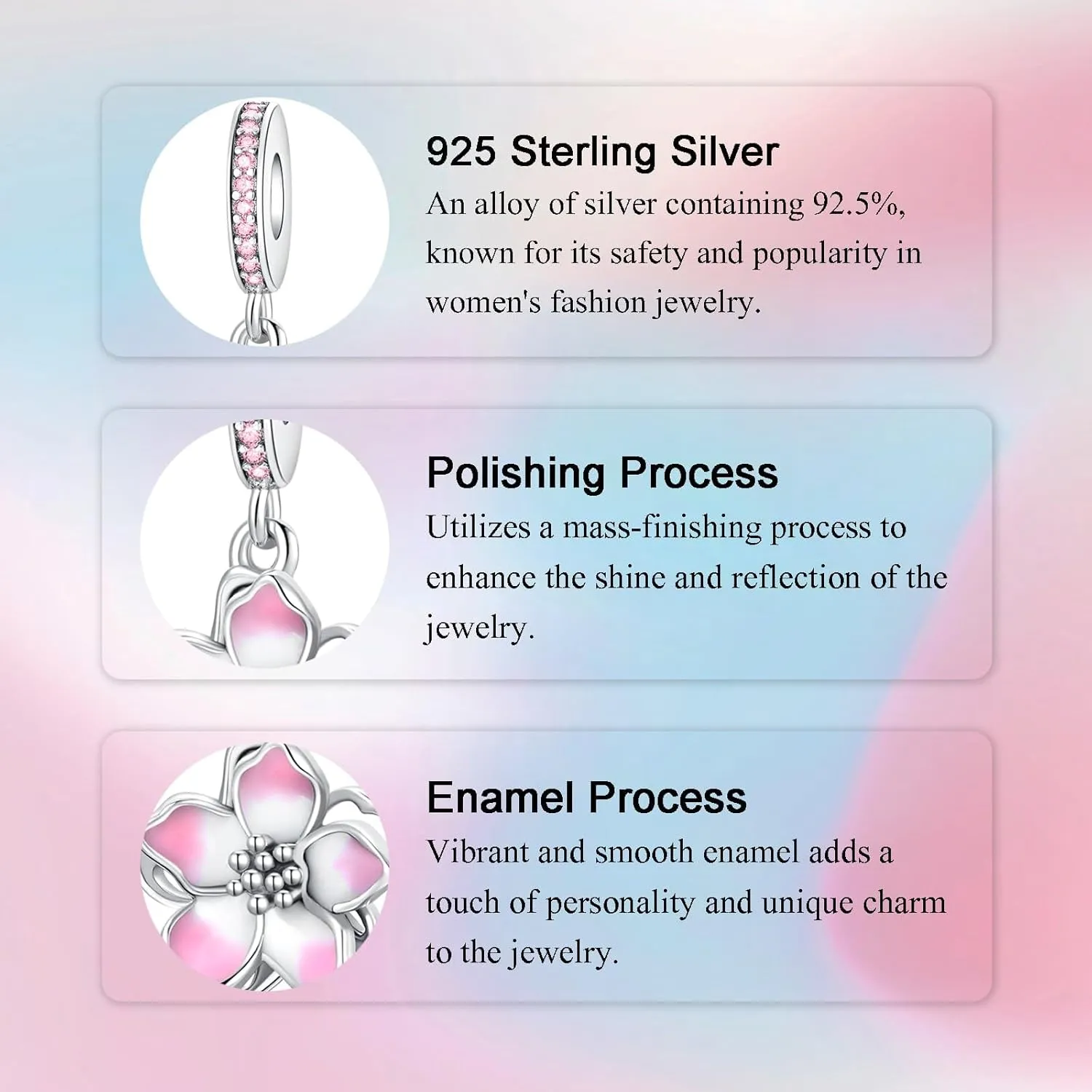 Birthday Fashion Love Heart Dangle Charm 925 Sterling Silver Charms fits Bracelets and Necklace Pendant Bead Charms Jewelry Present for Women Family Friends