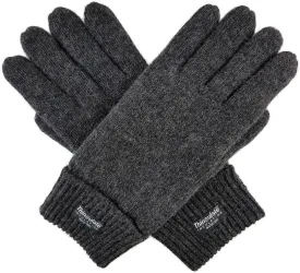 BRUCERIVER Men's Pure Wool Knitted Gloves with Thinsulate Lining