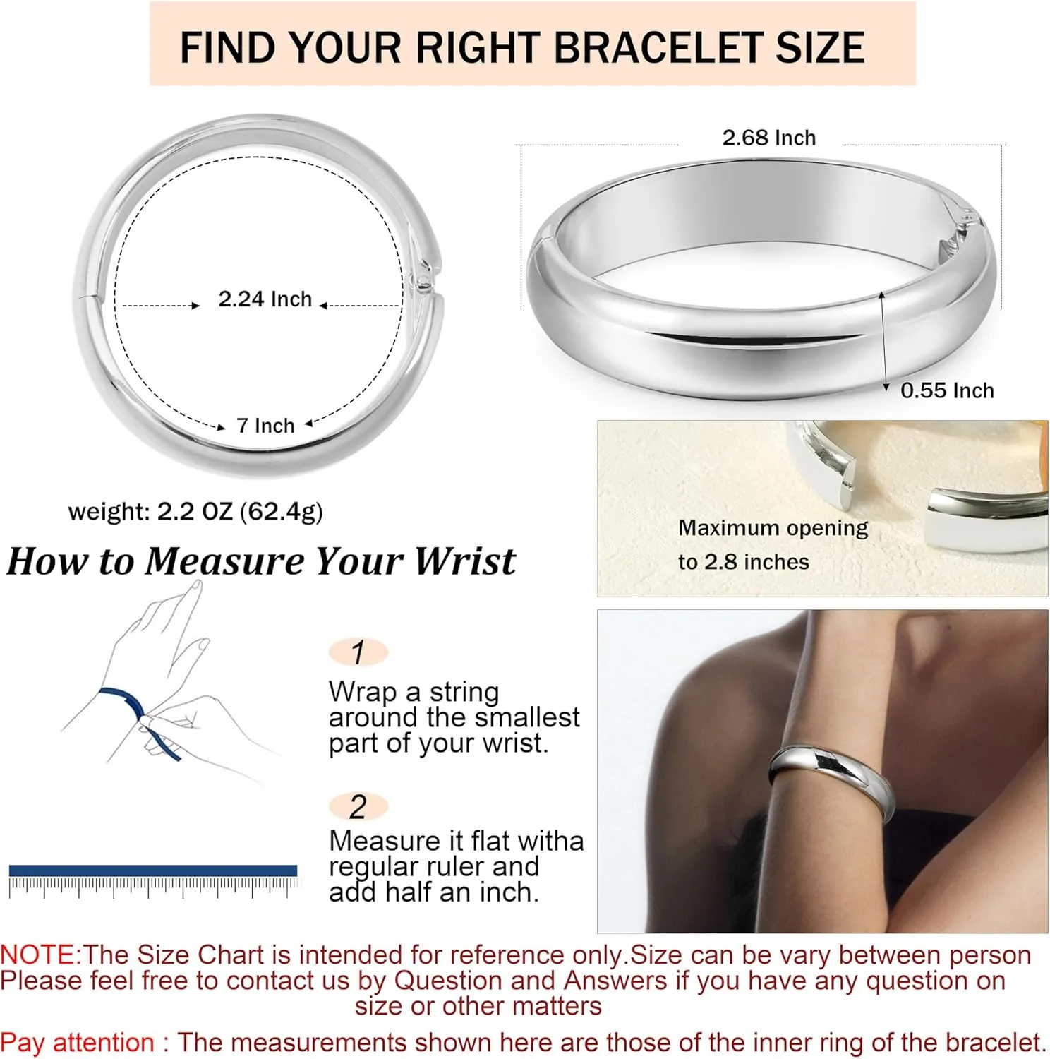 Chunky Gold Cuff Bangle Bracelets For Women Statement Minimalist Thick Gold Hinge Wrist Cuff Bracelets For Women Trendy Jewelry