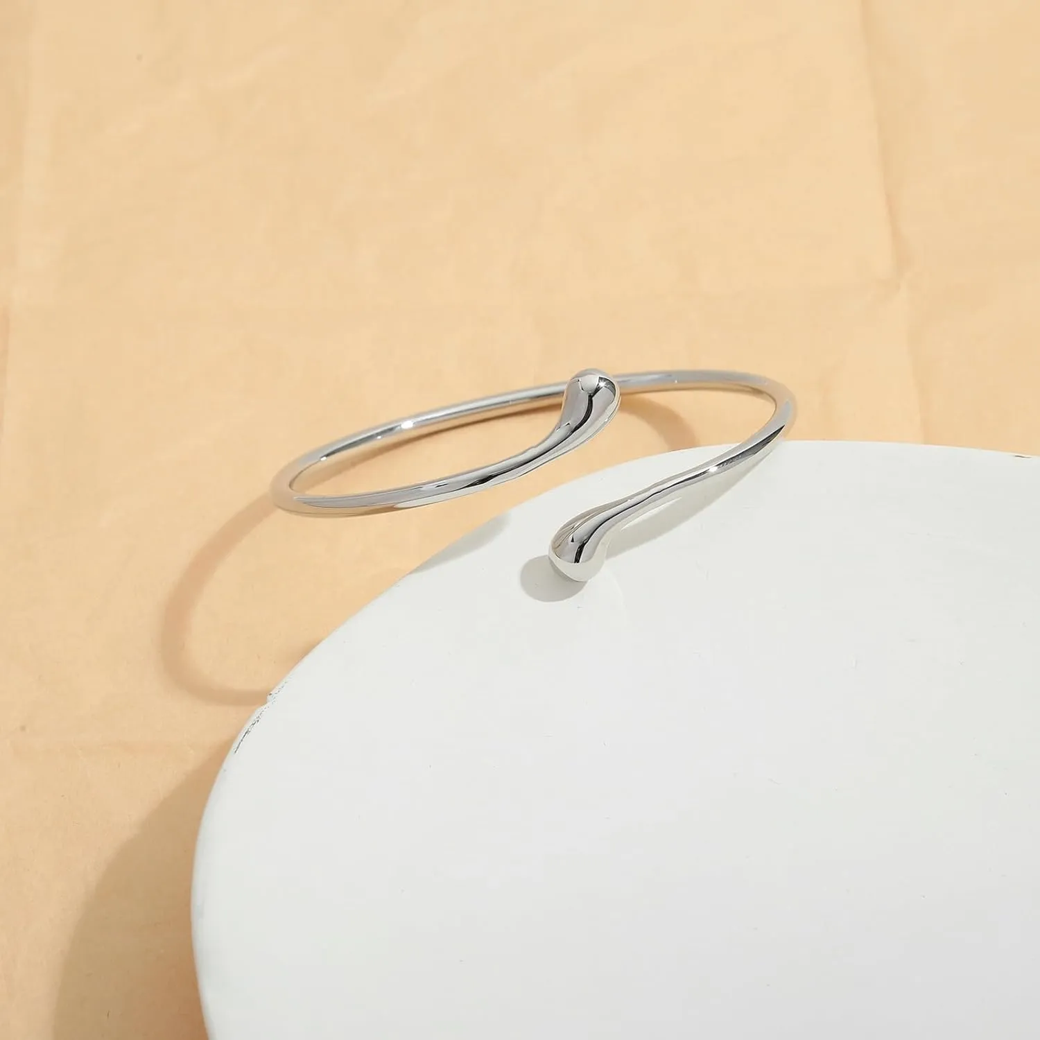 Dainty Thin Cuff Bangle Bracelets for Women Adjustable Gold Cuff Bracelet Minimalist Gold Open Bangle Wrist Cuff Bracelets