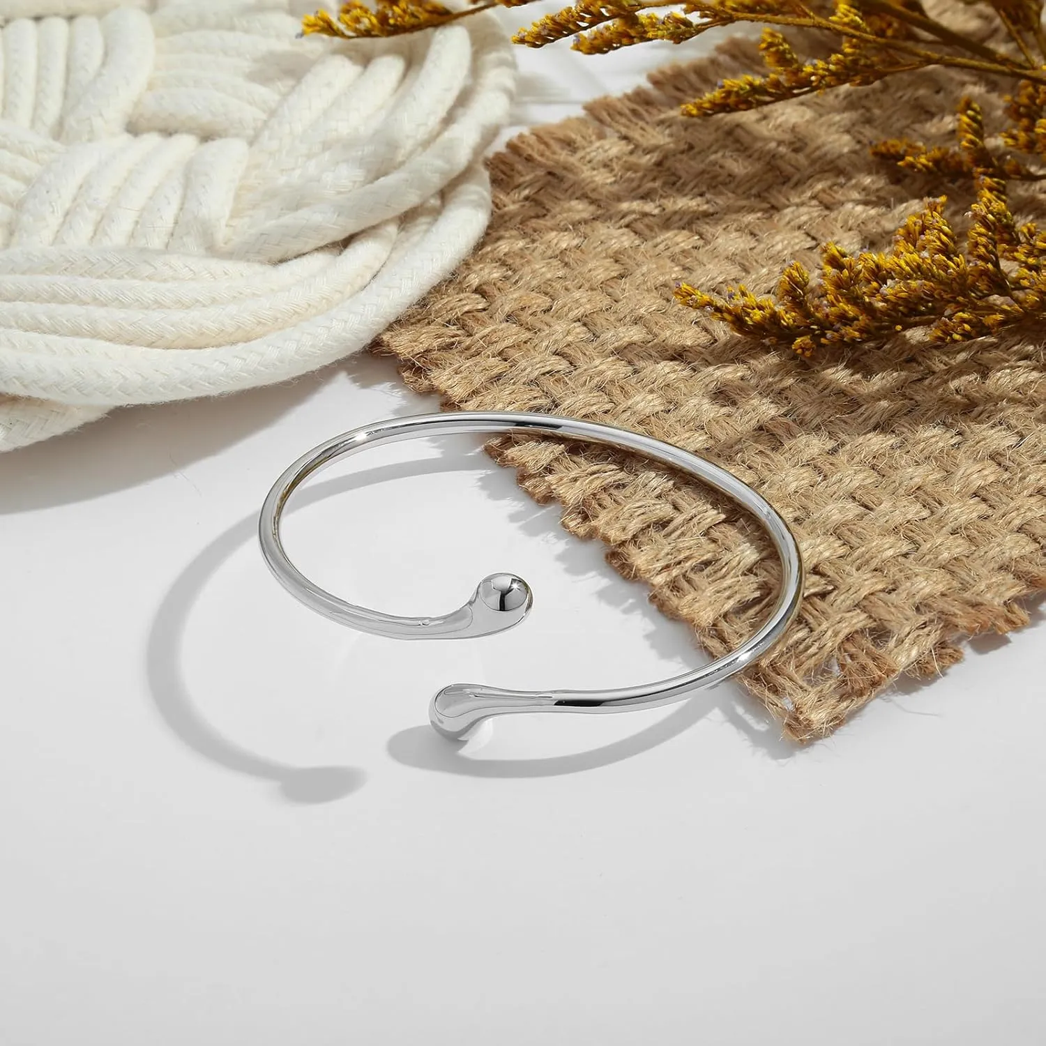 Dainty Thin Cuff Bangle Bracelets for Women Adjustable Gold Cuff Bracelet Minimalist Gold Open Bangle Wrist Cuff Bracelets