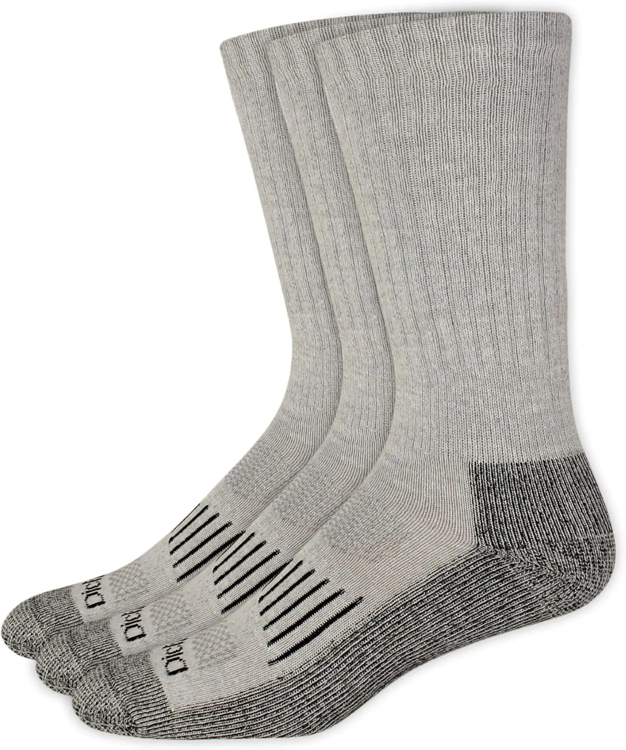 Dickies Men's Heavyweight Cushion Compression Work Crew Socks (3 & 6 Pairs)