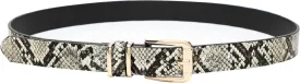 Earnda Women's Skinny Waist Belts for Jeans Dress, PU Leather Pin Buckle Thin Belt