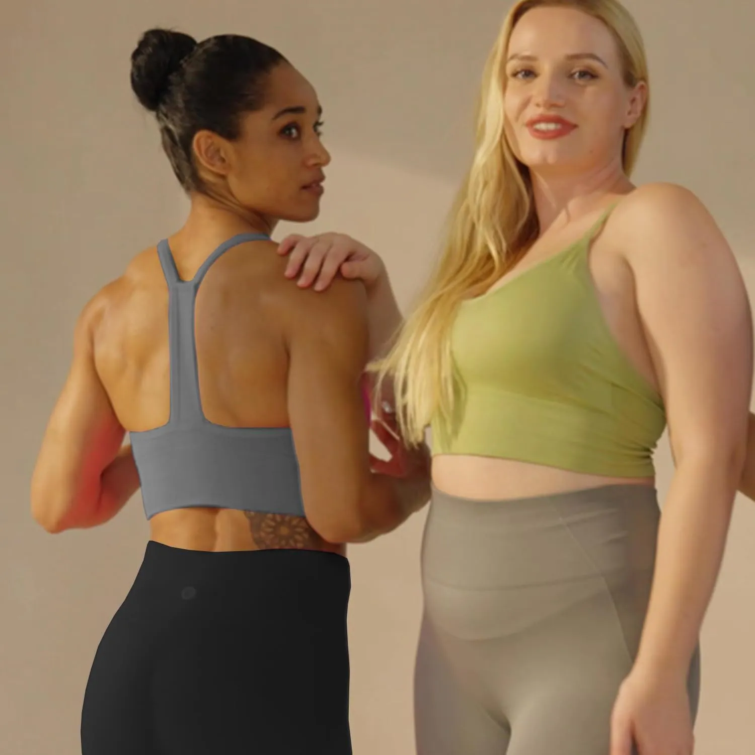 Evercute Racerback Sports Bras Padded Y Racer Back Cropped Bras for Yoga Workout Fitness Low Impact