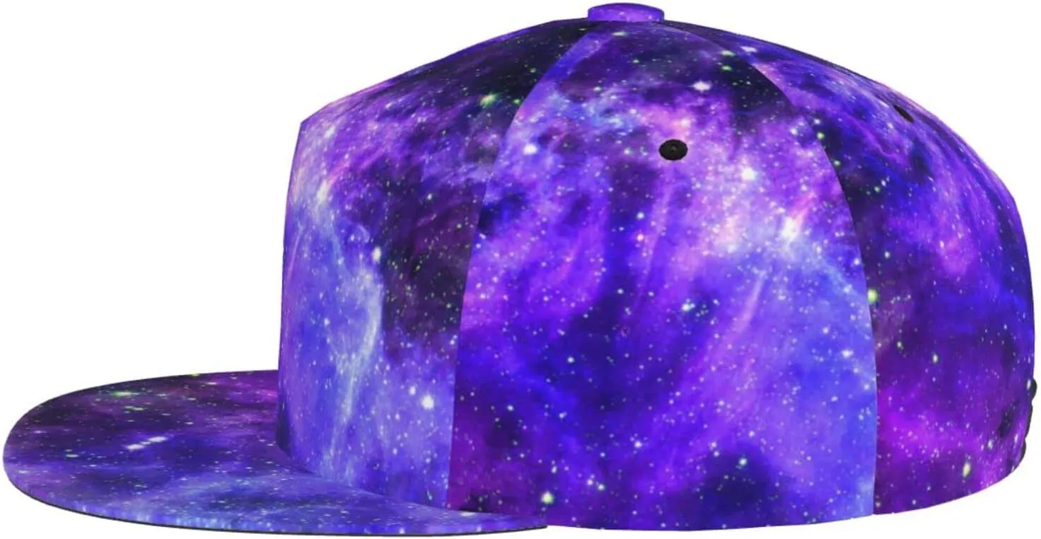 Fashion Galaxy Baseball Cap for Men Women Unisex Adjustable Trucker Hats Snapback Sun Hat Galaxy Flat Bill Brim Hats