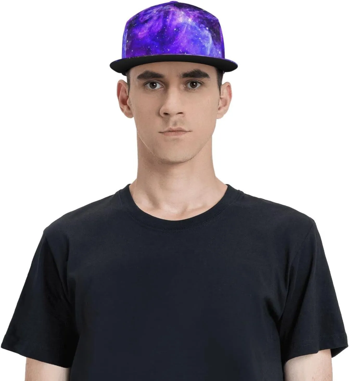Fashion Galaxy Baseball Cap for Men Women Unisex Adjustable Trucker Hats Snapback Sun Hat Galaxy Flat Bill Brim Hats