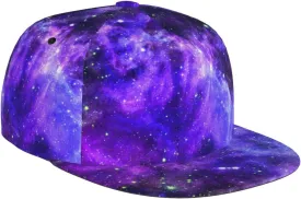 Fashion Galaxy Baseball Cap for Men Women Unisex Adjustable Trucker Hats Snapback Sun Hat Galaxy Flat Bill Brim Hats