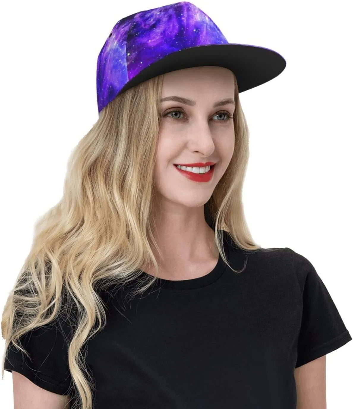 Fashion Galaxy Baseball Cap for Men Women Unisex Adjustable Trucker Hats Snapback Sun Hat Galaxy Flat Bill Brim Hats