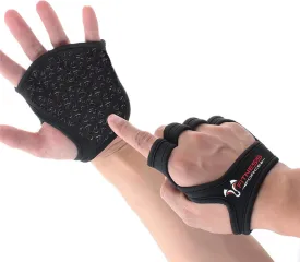 FITNESS FORCE Workout Gloves for Men & Women - Partial Weight Lifting Gloves with Non-Slip Gym Grip, Calluses Guard & Fingerless Design for Exercise