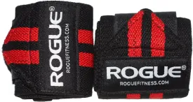 Fitness Wrist Wraps Black/Red|Rogue Fitness Wrist Wraps (Black/Red, 12")
