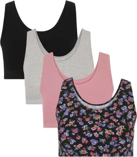 Fruit of the Loom Women's Built Up Tank Style Sports Bra Value Pack