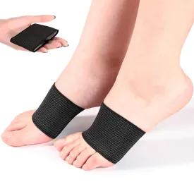 Geyoga 2 Pairs Compression Foot Arch Support for Women and Men Plantar Fasciitis Arch Support Sleeves Braces Sports Bandage Orthotics Unisex Foot Wrap for Flat Feet Heel Spurs Feet Care Pain Relief