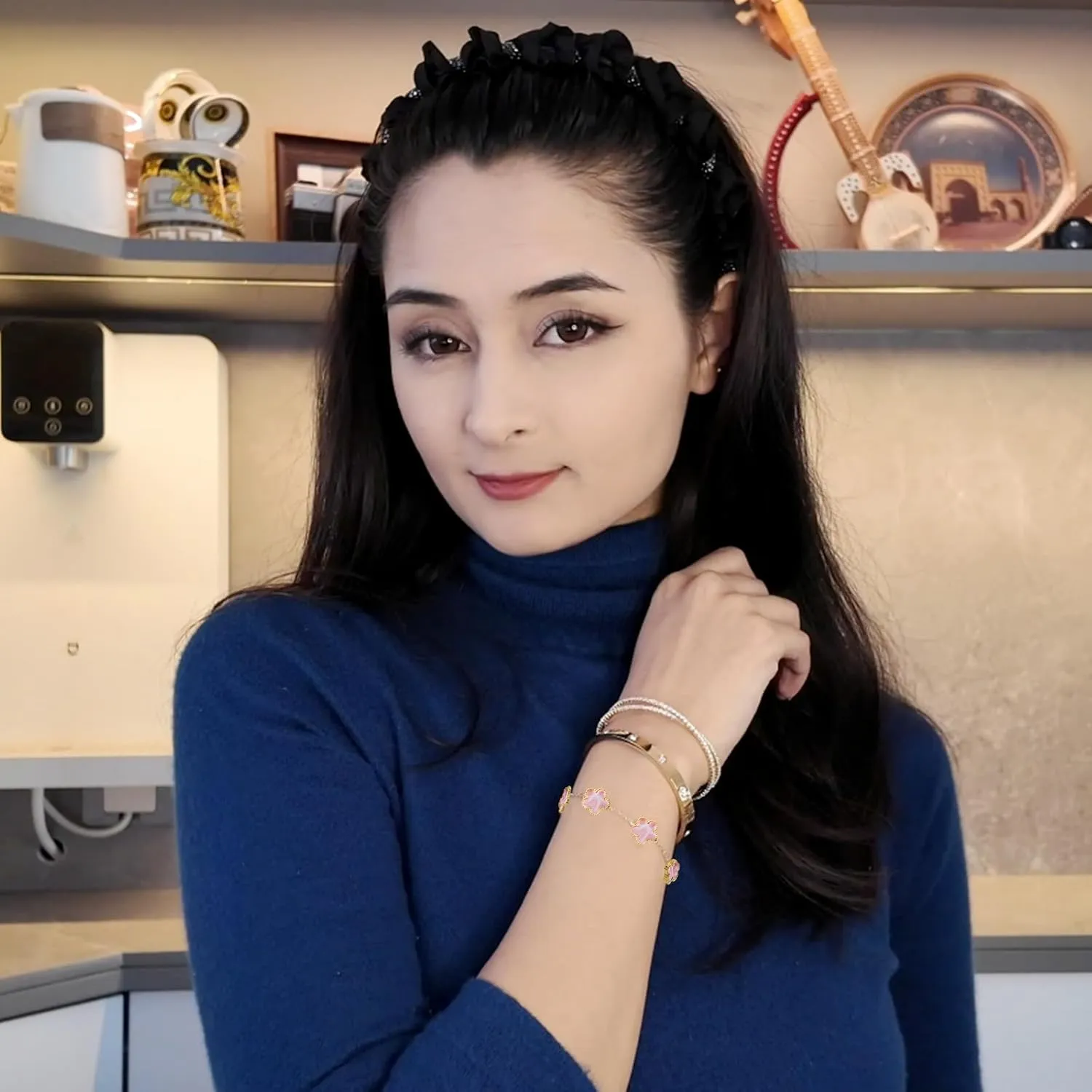 Gold Bracelets for Women Stainless Steel Bracelet 18K Love Bangle for women Cubic Zirconia Cuff Gold Bangle Set Fashion Jewelry Gifts