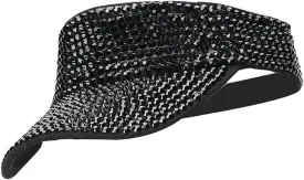 Gudessly Shiny Rhinestones Sport Sun Visor Adjustable Summer Cap Visor Caps for Women Men