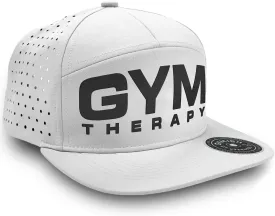 Gym Therapy Hats for Men Workout Classic Snapback 7 Panel Laser Vented Hat Mens Gifts