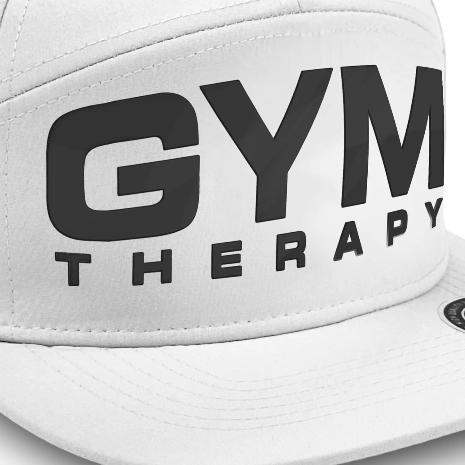 Gym Therapy Hats for Men Workout Classic Snapback 7 Panel Laser Vented Hat Mens Gifts