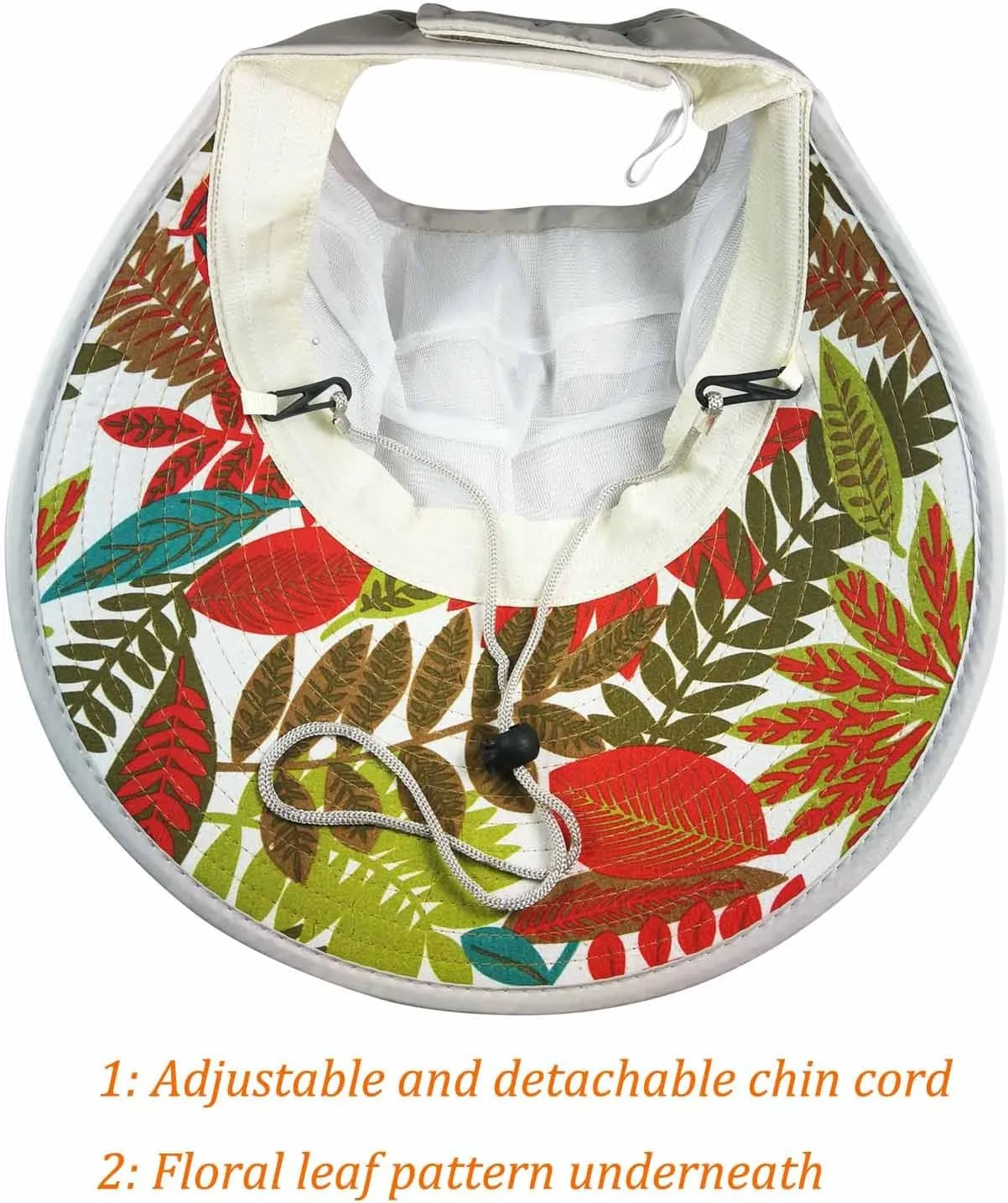 HINDAWI Sun Hats for Women Wide Brim UV Protection Sun Hat Summer Beach Packable Visor