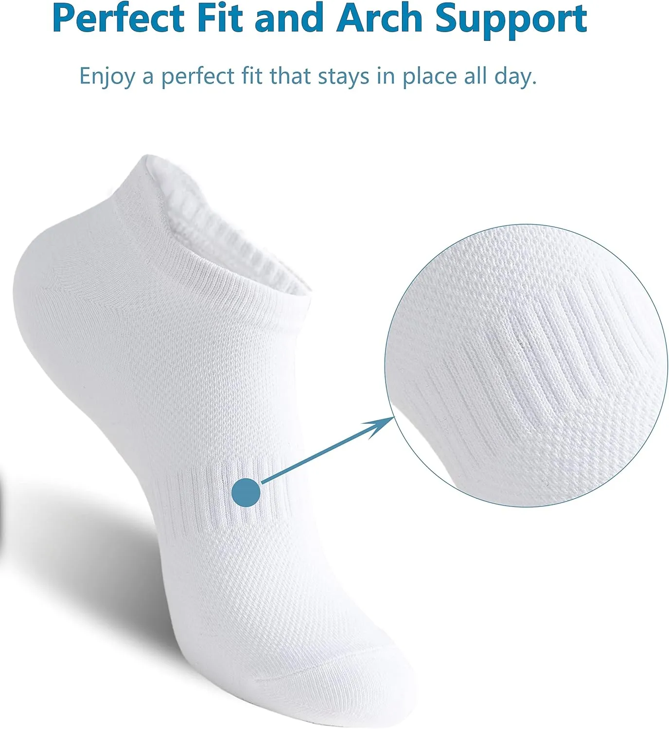 Irisbear Women's Ankle Socks - 6 Pairs Low Cut Tab & No Show Athletics Sports Running