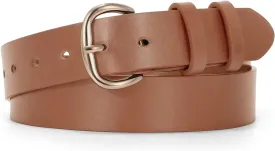 JASGOOD Women Leather Belt for Jeans Pants Gold Buckle Lady Casual Dress Waist Belt