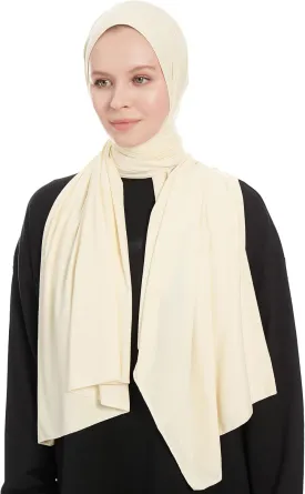 Jersey Hijab Scarf for Women - Jersey Hijab Muslim Headscarf Shawl - Lightweight Fashion Scarf Muslim Head Wrap Shawl