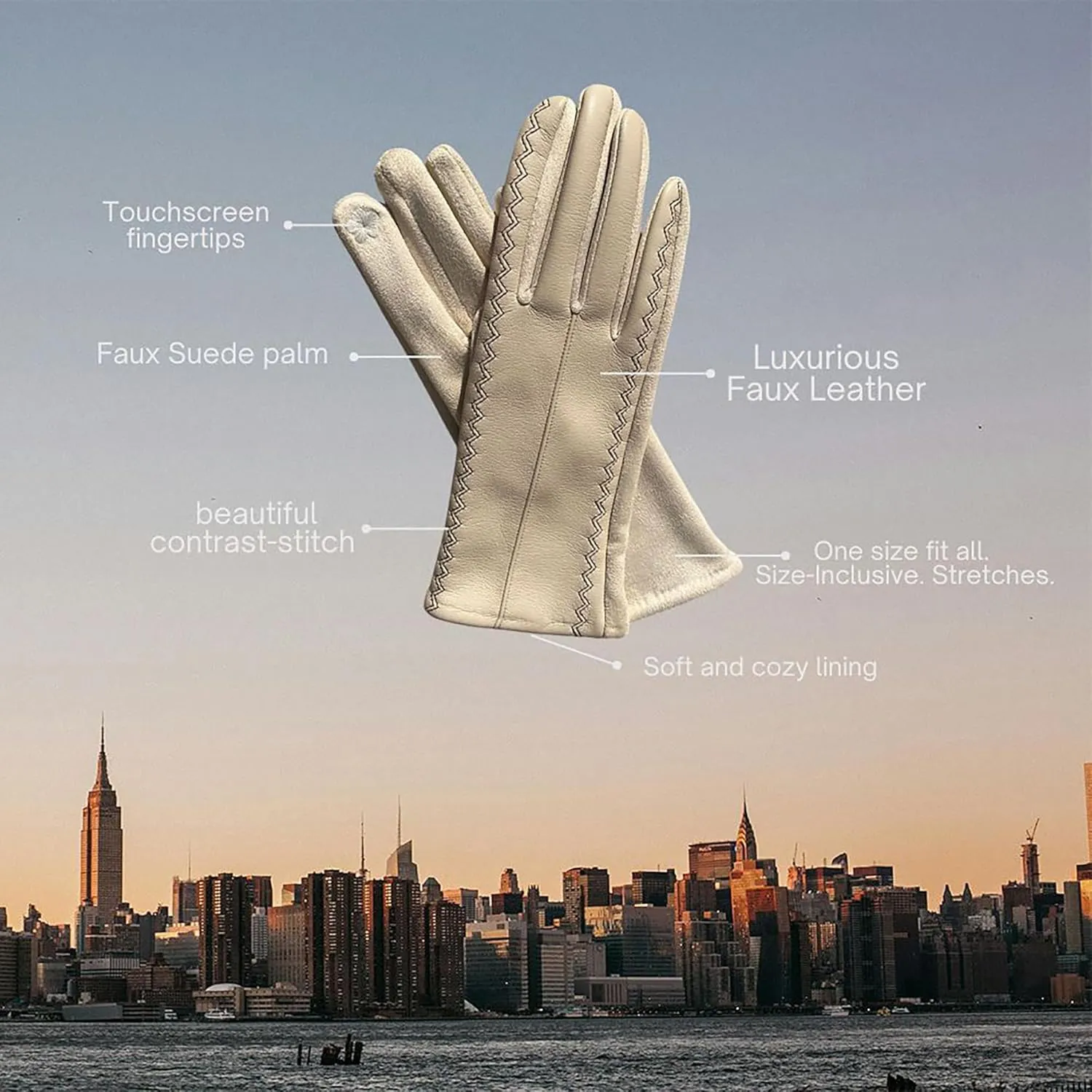 Justin Gregory Faux Leather Glove