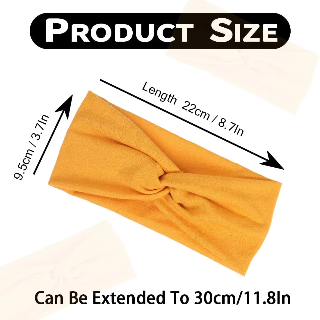 Kachanaa 12 Pack Headbands for Women, Elastic Wide Headbands Non Slip Workout Yoga Sport Hair Bands for Womens Hair Accessories