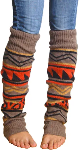 Knitted Leg Warmer for Women, 2 Pairs Knit Boot Socks Stocking Footless Yoga