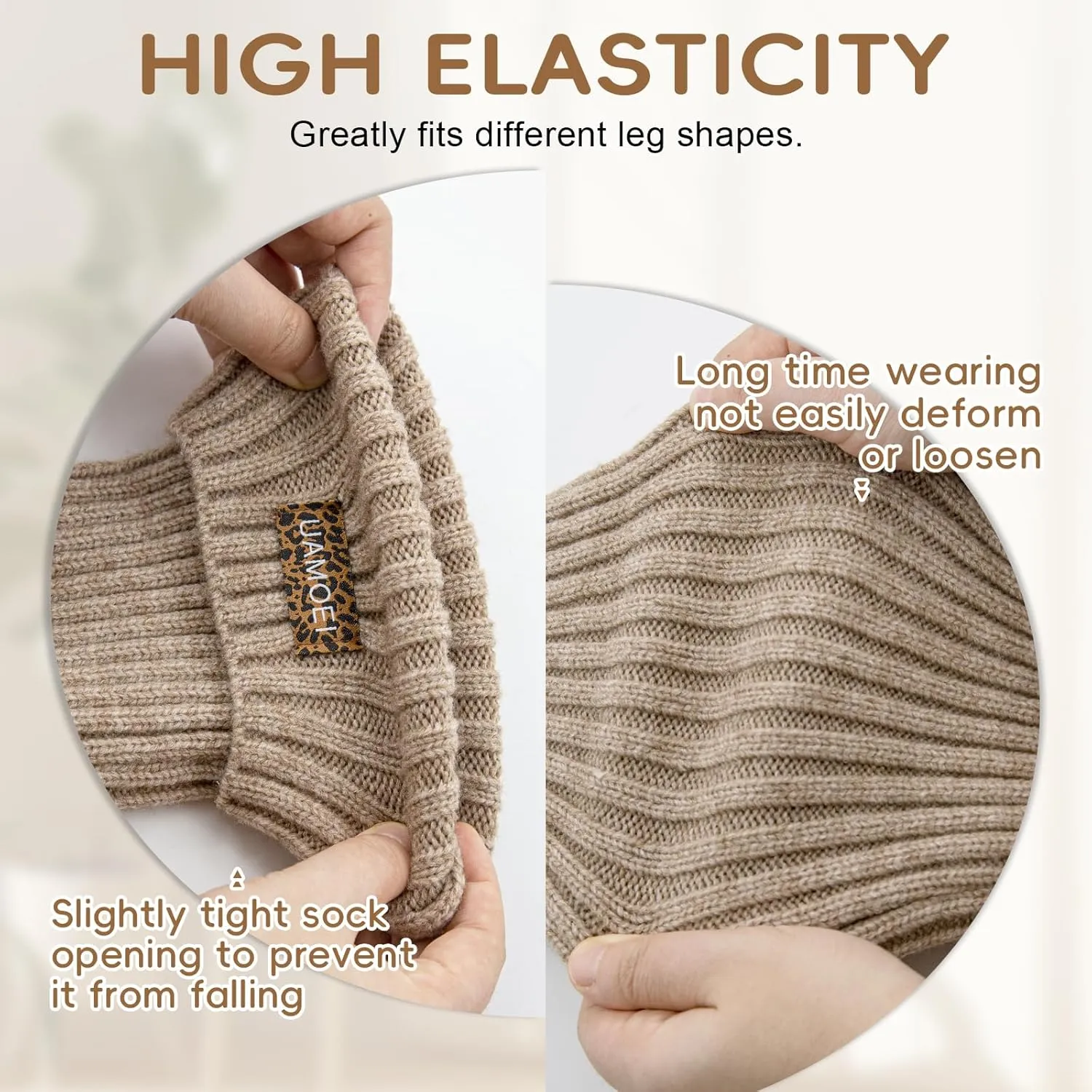 Leg Warmers for Women Ankle Warmers Winter Leg Warmer Socks Girls Knit Leg Warmer Cute Ribbed Warm Long Socks Boots