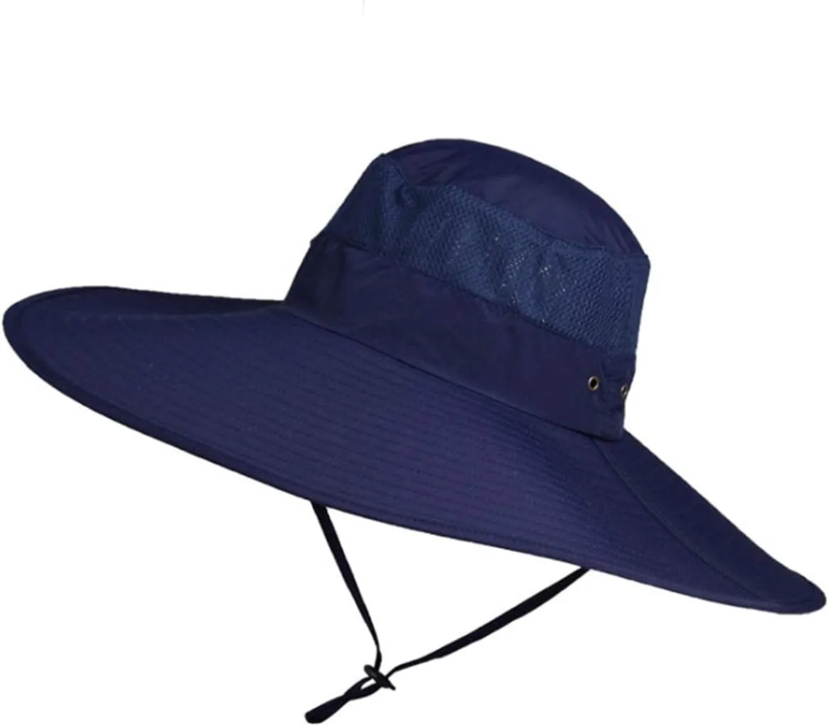 Leotruny Super Wide Brim Bucket Hat UPF50  Waterproof Sun Hat for Fishing Hiking Camping