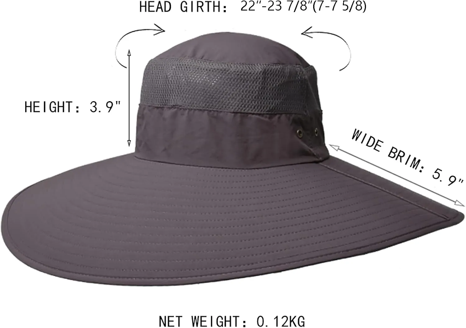 Leotruny Super Wide Brim Bucket Hat UPF50  Waterproof Sun Hat for Fishing Hiking Camping