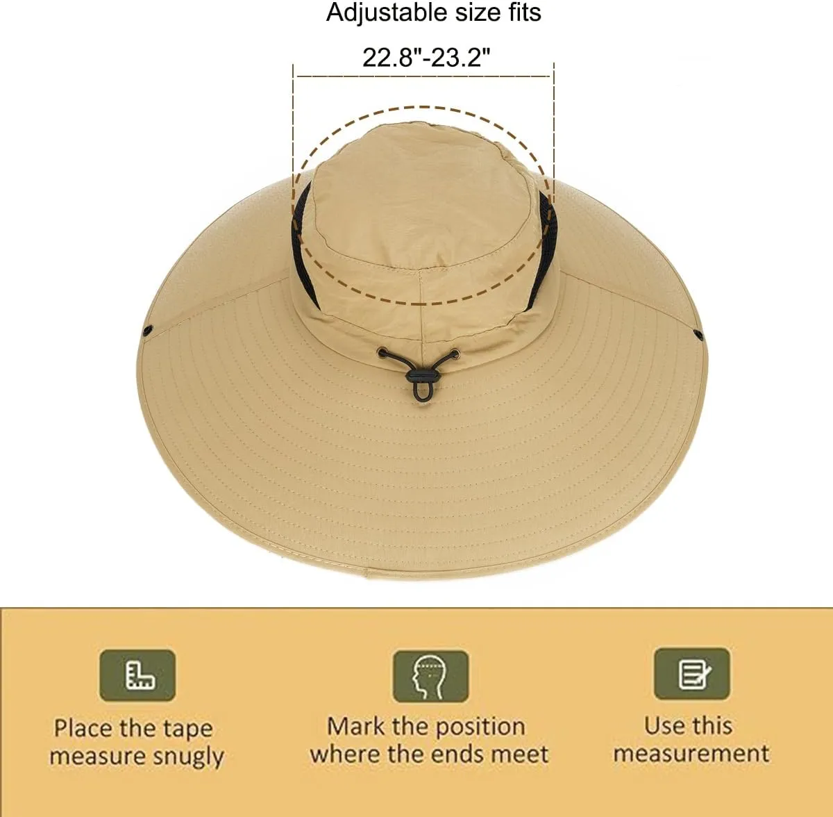Leotruny Women Super Wide Brim Sun Hat UPF50  Waterproof Bucket Hat for Fishing, Hiking, Camping