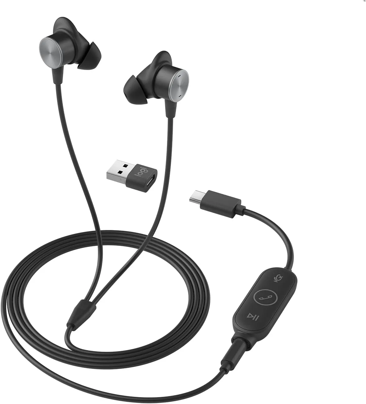 Logitech Zone Wired Earbuds (Renewed)