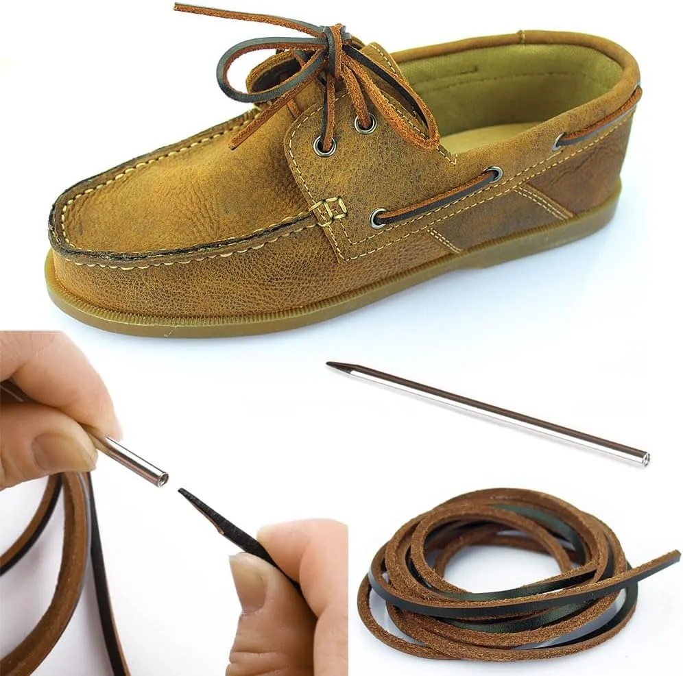 LolliBeads (TM Genuine Flat Leather Shoe Lace String Cord