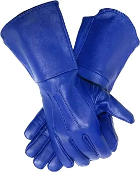 Men's Medieval Renaissance Cosplay Unlined Gauntlet Genuine Leather Costume Gloves