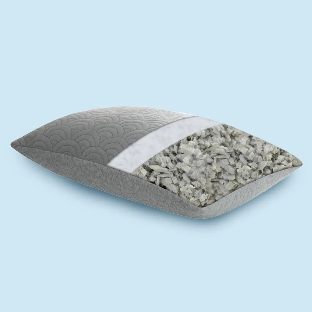 MOLCLCUY Memory Foam Pillows Queen Size Set of 2 Adjustable Cool Pillow for Side Back Stomach Sleepers Luxury Gel Pillow with Washable Cover