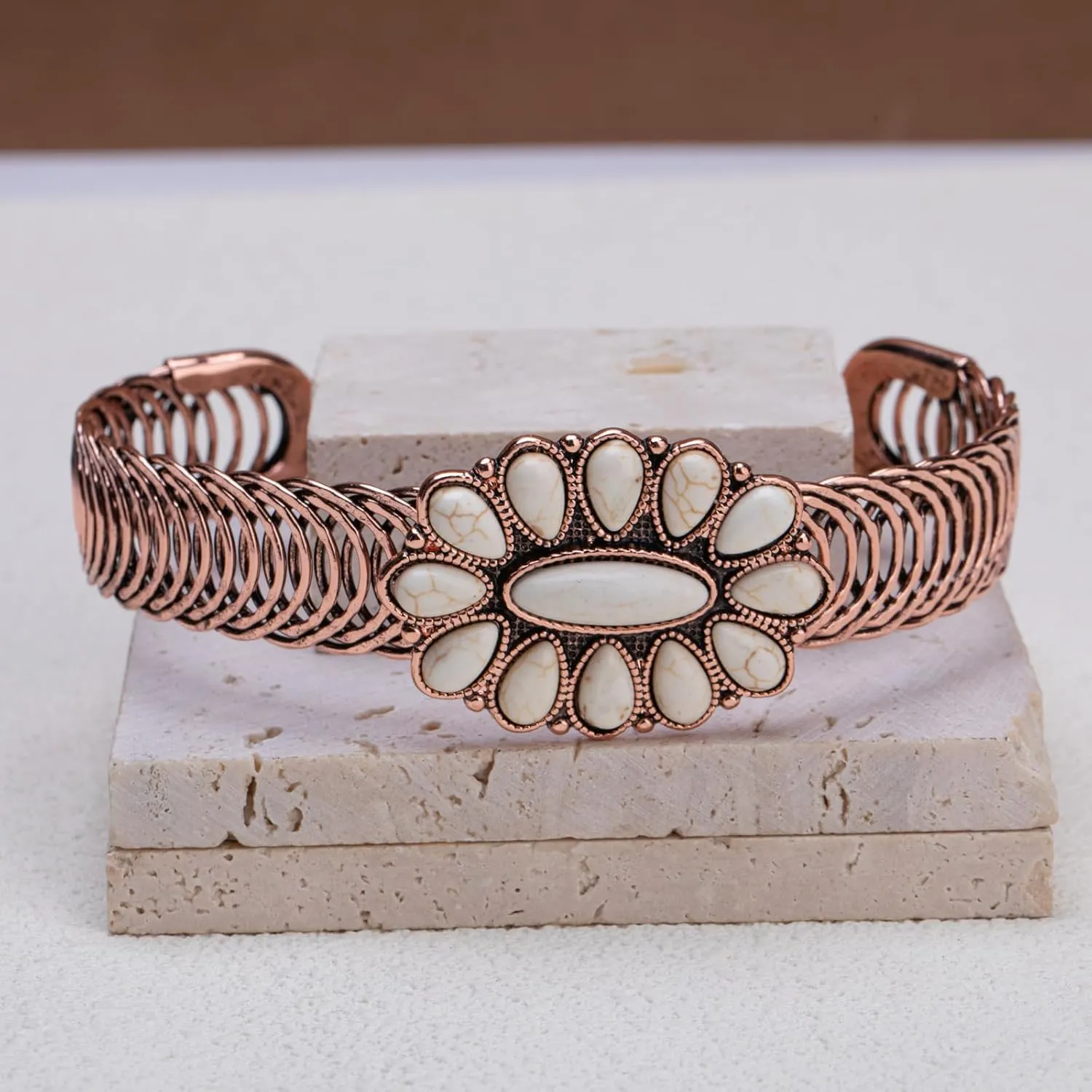 Montana West Rustic Couture's Bohemian Turquoise Cuff Bangle Bracelets for Women Cowgirl