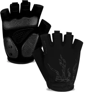 MOREOK Cycling Gloves Bike Gloves for Men/Women-[5MM Gel Pad] Half Finger Bicycle Biking Gloves for Cycling/Weight Lifting/Gym/Motorcycle/Rowing/Outdoor Sports