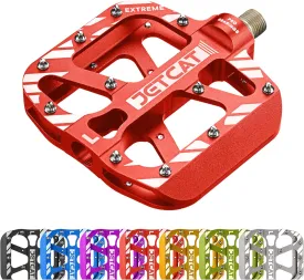 Mountain Bike Pedals - MTB Pedals Flat, Bicycle Pedals for BMX MTN Road Gravel EBike, BMX Pedals, Flat Pedals, Road Bike Pedals, Specialized Bike Pedals, BMX Parts, Metal Aluminum 9/16"