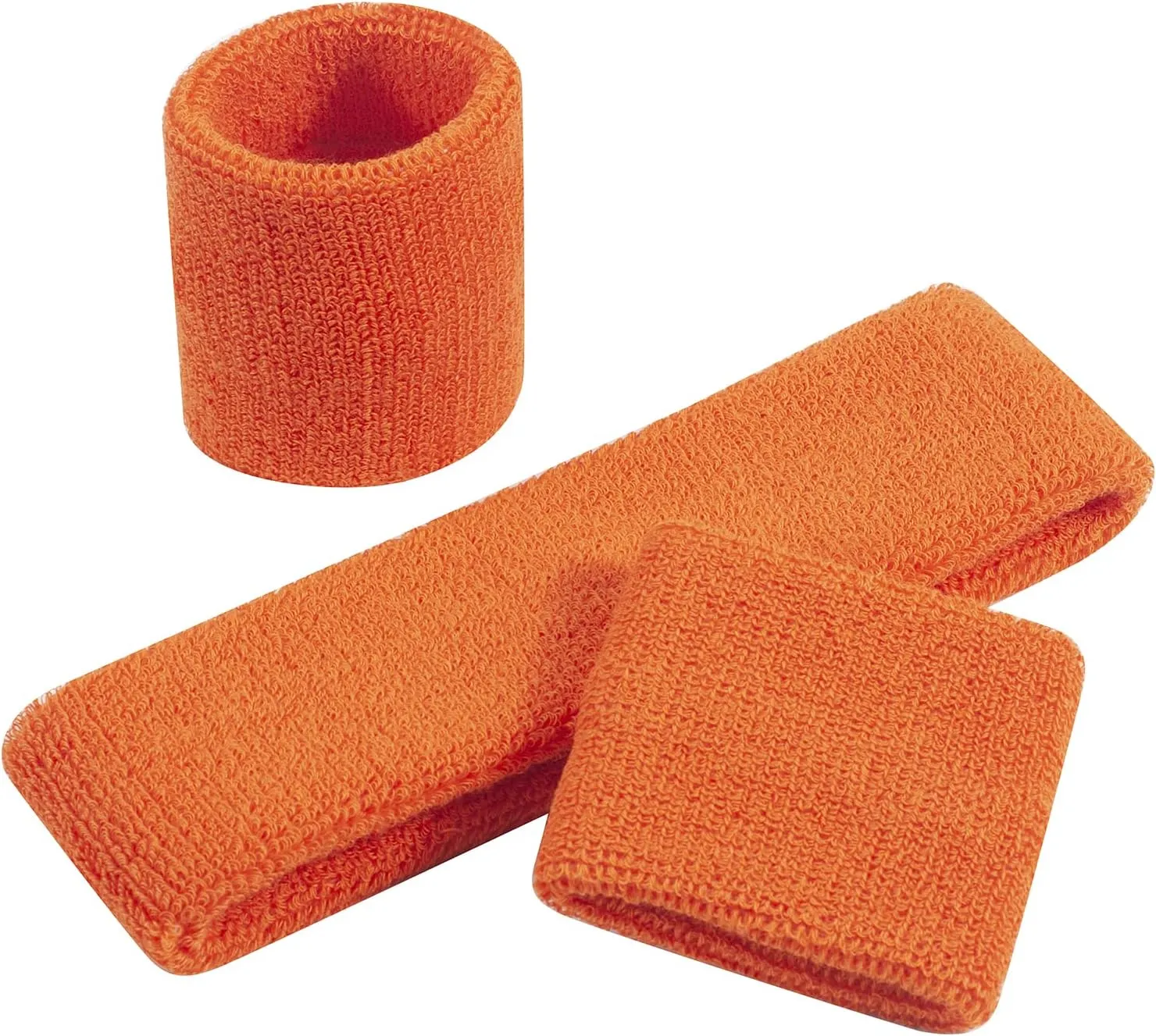 ONUPGO Kids Sweatbands Toddler Headband Wristband Set - Athletic Cotton Baby Sweat Band for Kids Youth Baby (1 Headband   2 Wristbands)