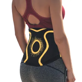 ORTONYX 3D Knitted Lumbosacral Support Back Brace with 4 Embedded Stays, Breathable and Elastic, Lower Back Pain Relief, Hook&Loop Closure with Hand Loop for Easy Use - M-L