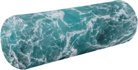 Oyihfvs Turquoise Ocean Wavy Surface Water Splashes Close Up Round Memory Foam Pillow, Travel Pillow with Removable Washable Cover for Head Neck Legs Support 5.5 x 5.5 x 17 inch