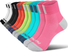 PAPLUS Ankle Compression Socks for Women 6 Pairs, Running Athletic Socks with Arch SupportPlantar Fasciitis Socks