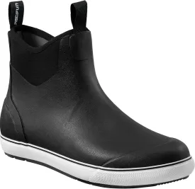 Piscifun Men s Deck Boots, Waterproof Fishing Rain Boots, Anti-Slip Rubber Boots with Breathable Neoprene Lining